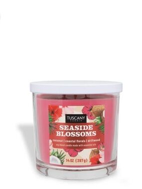 Seaside Blossoms Scented Candle - Pink